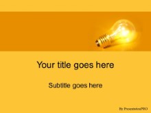Download bulb orange PowerPoint Template and other software plugins for Microsoft PowerPoint