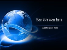 Abstract Globe PPT PowerPoint Template Background