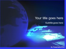 Download blue glowing PowerPoint Template and other software plugins for Microsoft PowerPoint