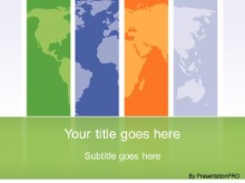 Download global regions green PowerPoint Template and other software plugins for Microsoft PowerPoint