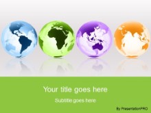 Download globes around the world green PowerPoint Template and other software plugins for Microsoft PowerPoint