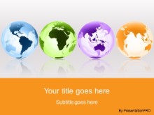Download globes around the world orange PowerPoint Template and other software plugins for Microsoft PowerPoint