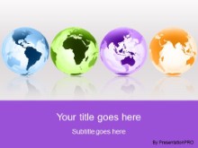 Download globes around the world purple PowerPoint Template and other software plugins for Microsoft PowerPoint