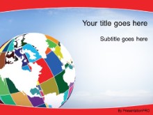 Download patchwork globe red PowerPoint Template and other software plugins for Microsoft PowerPoint