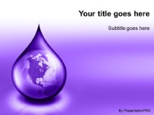 Download waterdrop globe purple PowerPoint Template and other software plugins for Microsoft PowerPoint
