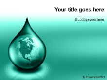 Download waterdrop globe teal PowerPoint Template and other software plugins for Microsoft PowerPoint