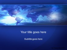 Download world minute blue PowerPoint Template and other software plugins for Microsoft PowerPoint
