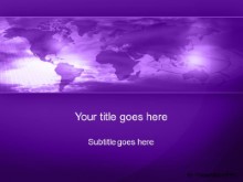 Download world minute purple PowerPoint Template and other software plugins for Microsoft PowerPoint