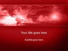 Download world minute red PowerPoint Template and other software plugins for Microsoft PowerPoint