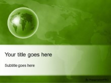 Download world perspective green PowerPoint Template and other software plugins for Microsoft PowerPoint