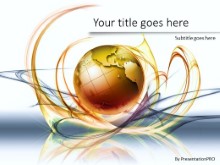 Global Swirls A PPT PowerPoint Template Background