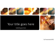 A Toast PPT PowerPoint Template Background