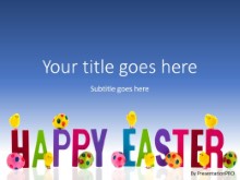 Happy Easter Hatchings PPT PowerPoint Template Background