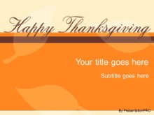 Download happy thanksgiving PowerPoint Template and other software plugins for Microsoft PowerPoint