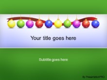 Download holiday ornaments green PowerPoint Template and other software plugins for Microsoft PowerPoint