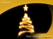 Tree In Sparks PPT PowerPoint Template Background
