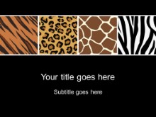 Download animal prints PowerPoint Template and other software plugins for Microsoft PowerPoint