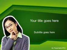 Download asian green PowerPoint Template and other software plugins for Microsoft PowerPoint