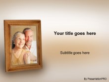 Download senior couple framed PowerPoint Template and other software plugins for Microsoft PowerPoint