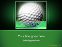 Golf 0023 PPT PowerPoint Template Background