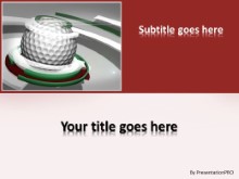 Golf 0906 PPT PowerPoint Template Background