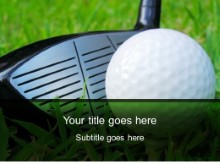 Download large golfball club PowerPoint Template and other software plugins for Microsoft PowerPoint