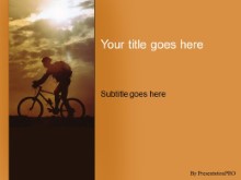 Download sunset ride PowerPoint Template and other software plugins for Microsoft PowerPoint