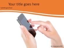 Mobile Phone Use PPT PowerPoint Template Background