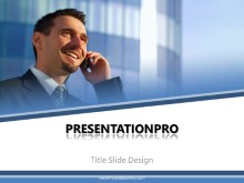 Young Business Guy PPT PowerPoint Template Background