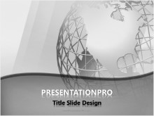 Wireframe Globe PPT PowerPoint Template Background