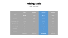 Pricing Table 09