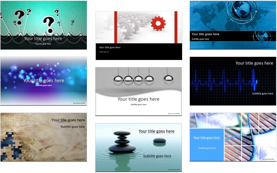 the best animated templates backgrounds from PresentationPro