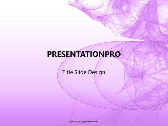Abstract Abyss Purple PowerPoint Template title slide design