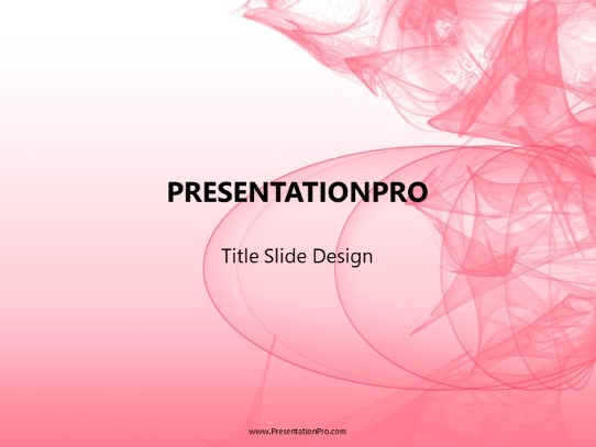 Abstract Abyss Red PowerPoint Template title slide design