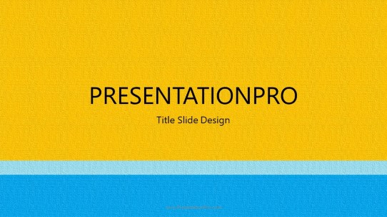 Abstract Beach Widescreen PowerPoint Template title slide design