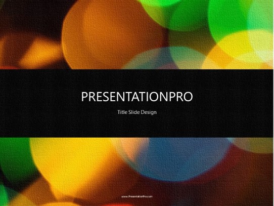 Abstract Blured Colors PowerPoint Template title slide design
