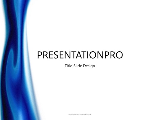 Abstract Fluid PowerPoint Template title slide design