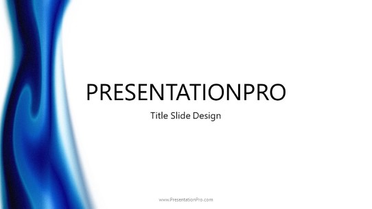 Abstract Fluid Widescreen PowerPoint Template title slide design