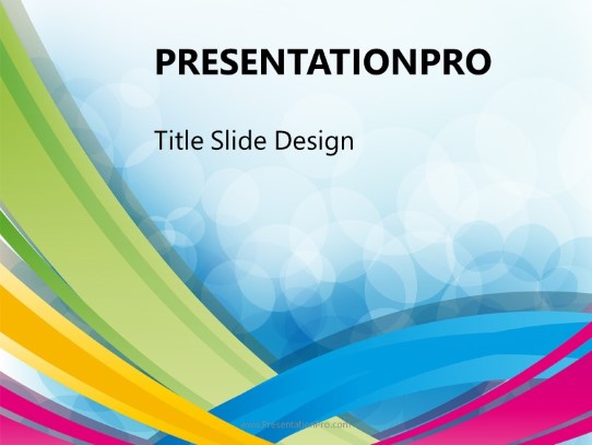 Abstract Living 2 PowerPoint Template title slide design