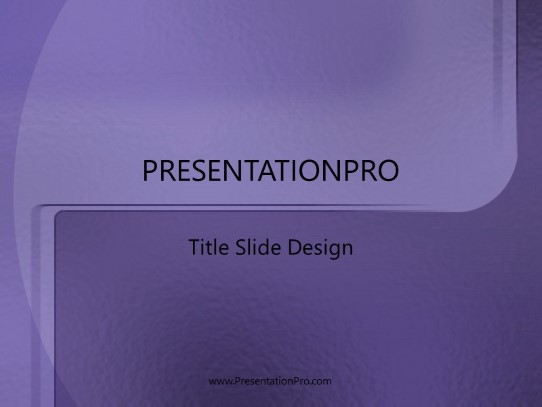 Archie Purple PowerPoint Template title slide design
