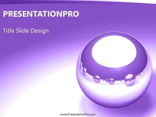 Bearings Purple PowerPoint Template title slide design