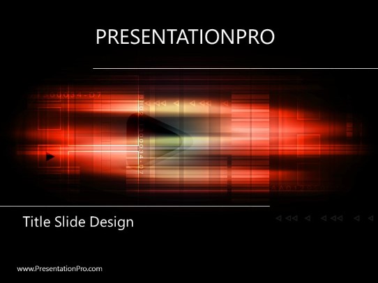 Bigred PowerPoint Template title slide design