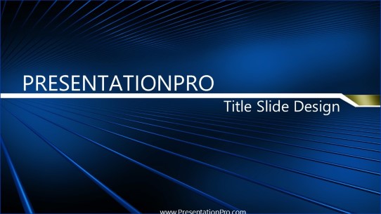 Blue Bars 01 Widescreen PowerPoint Template title slide design