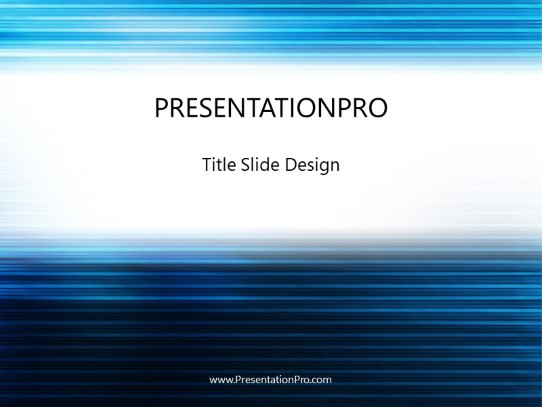 Blue Lined PowerPoint Template title slide design