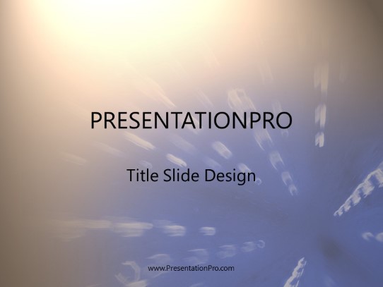 Bluebar PowerPoint Template title slide design