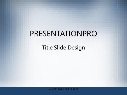 Bluemosaic PowerPoint Template title slide design