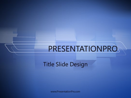 Boxes PowerPoint Template title slide design