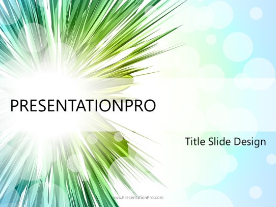Burst Into Action Multi PowerPoint Template title slide design