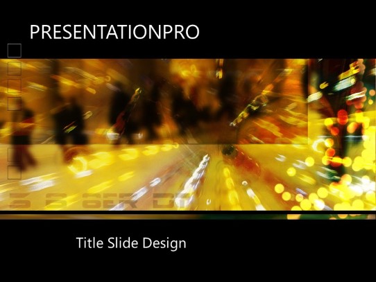 Busyb PowerPoint Template title slide design
