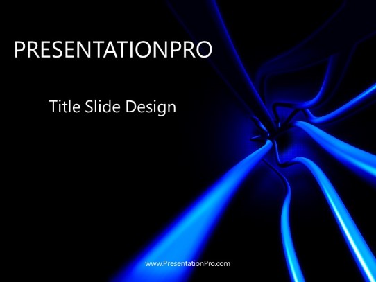 Cables PowerPoint Template title slide design